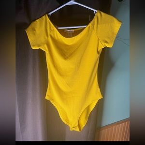 Yellow bodysuit